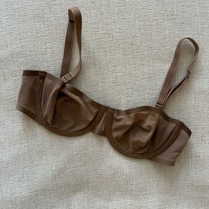 CUUP The Balconette Mesh Bra - Taupe